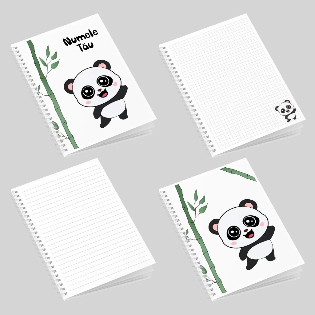 Caiet cu Urs panda_3