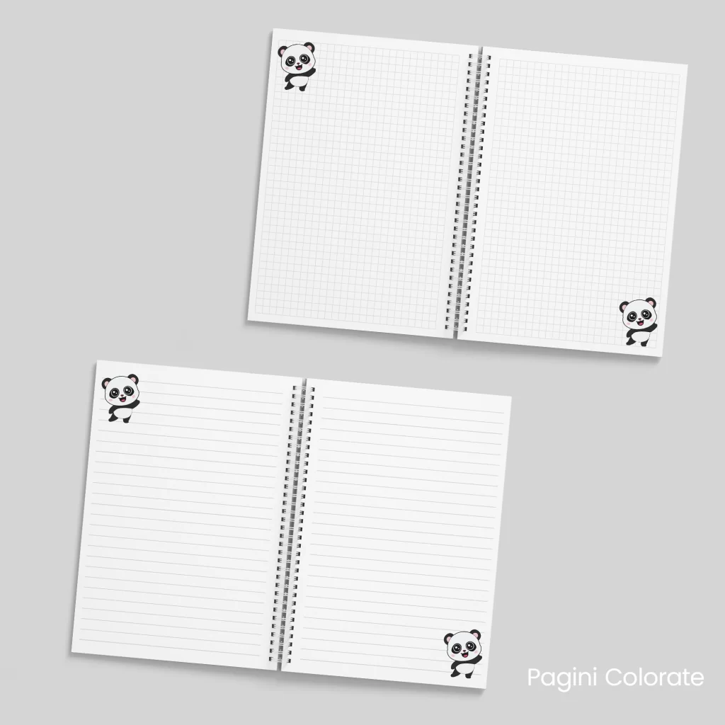 Caiet cu Urs panda_4